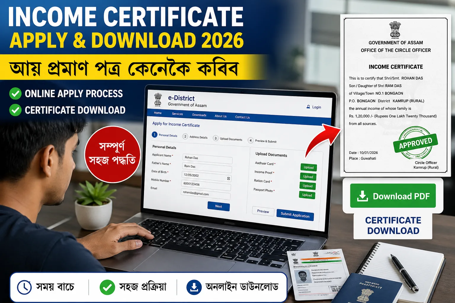 Income Certificate Apply