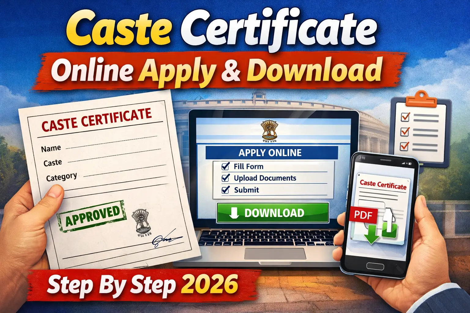 Caste Certificate Online Apply
