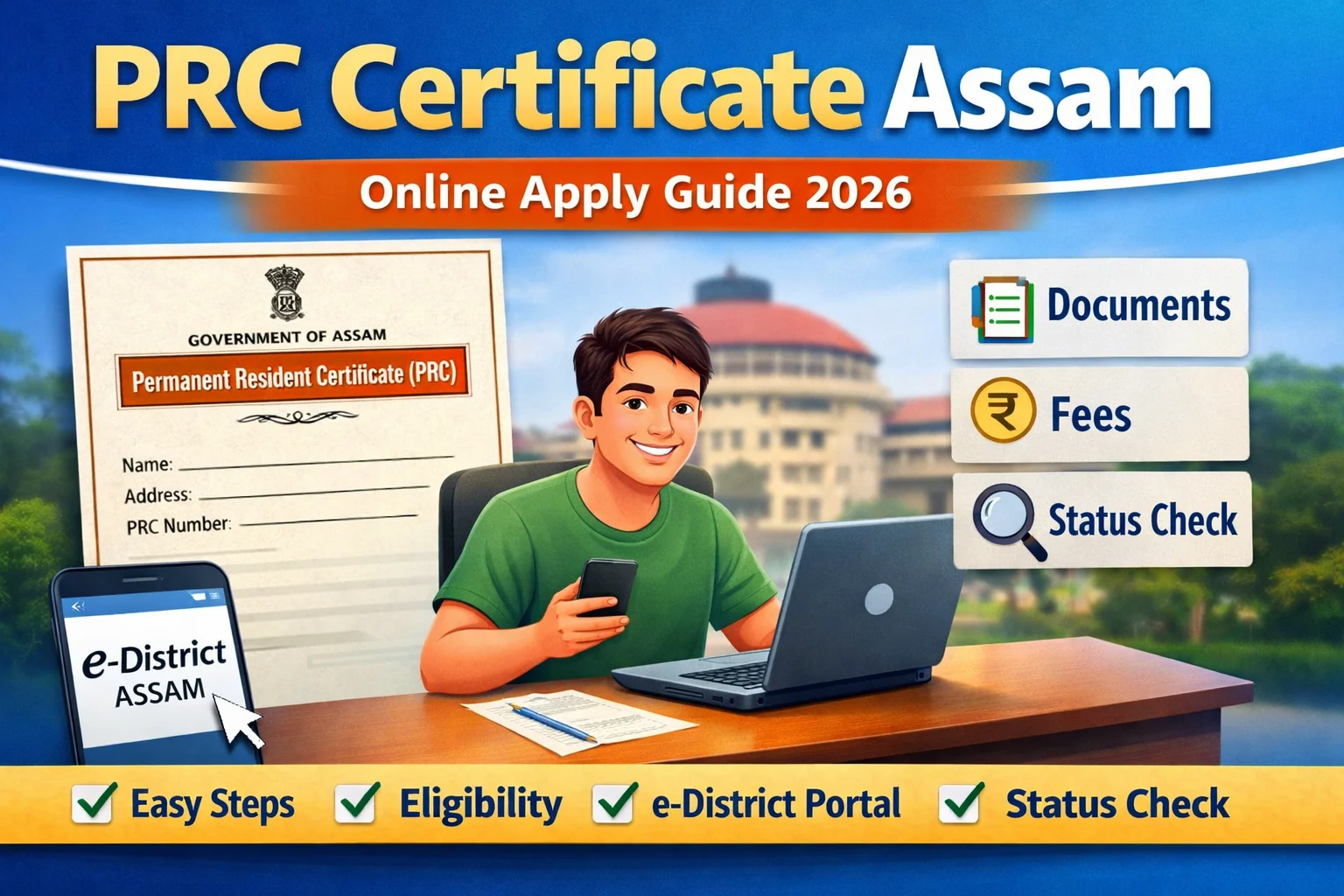 PRC Certificate Assam Online Apply