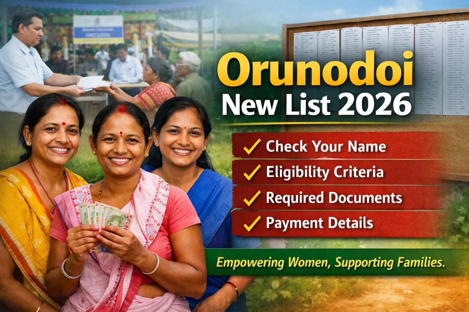Orunodoi New List 2026