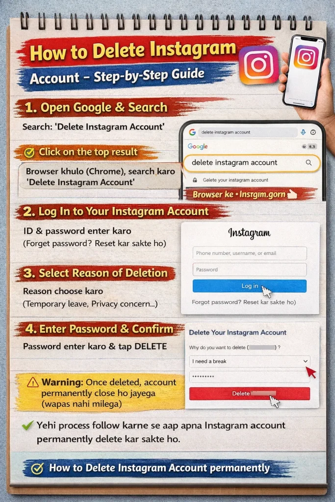 How to Delete Instagram Account