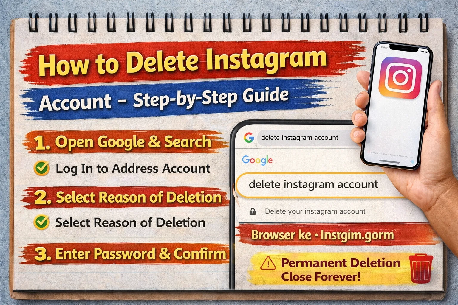 How to Delete Instagram Account