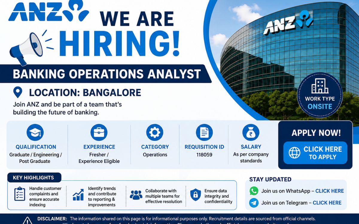 ANZ Recruitment Drive