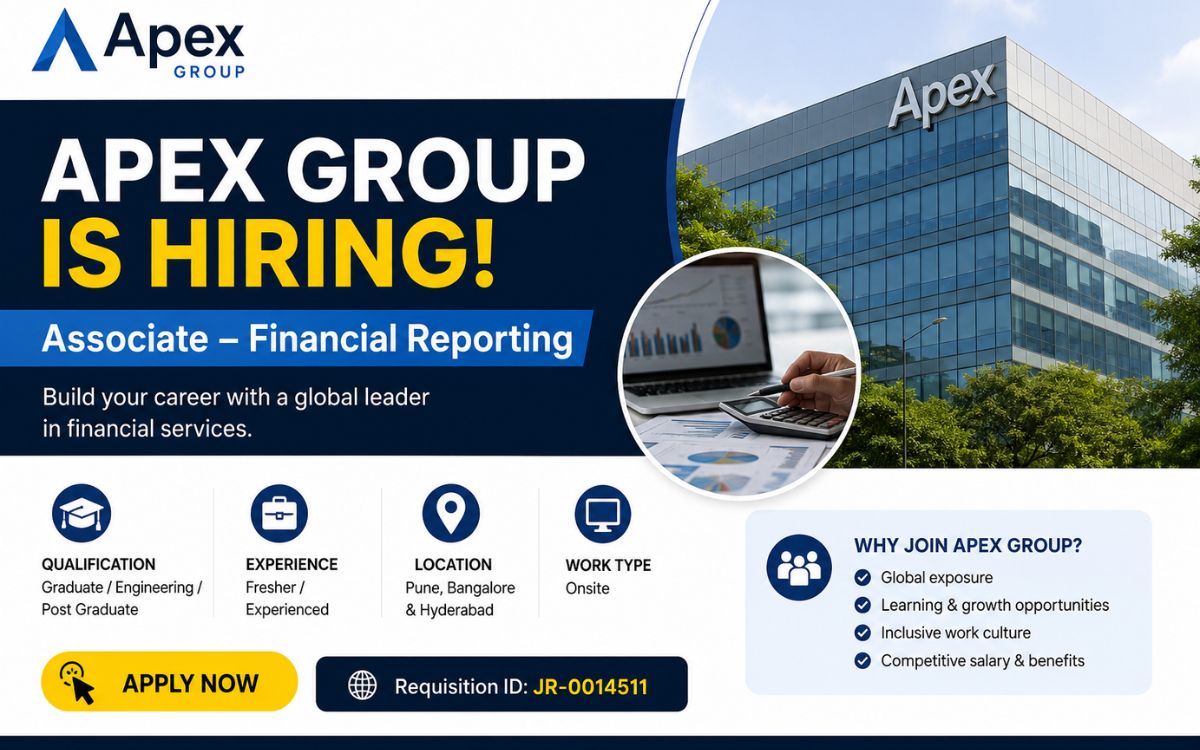 Apex Group Recruitment Drive; Hiring Financial Reporting Associate – Apply Now