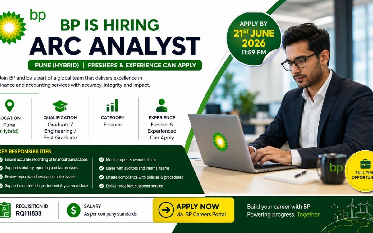 BP Recruitment Drive; Hiring ARC Analyst – Apply Now