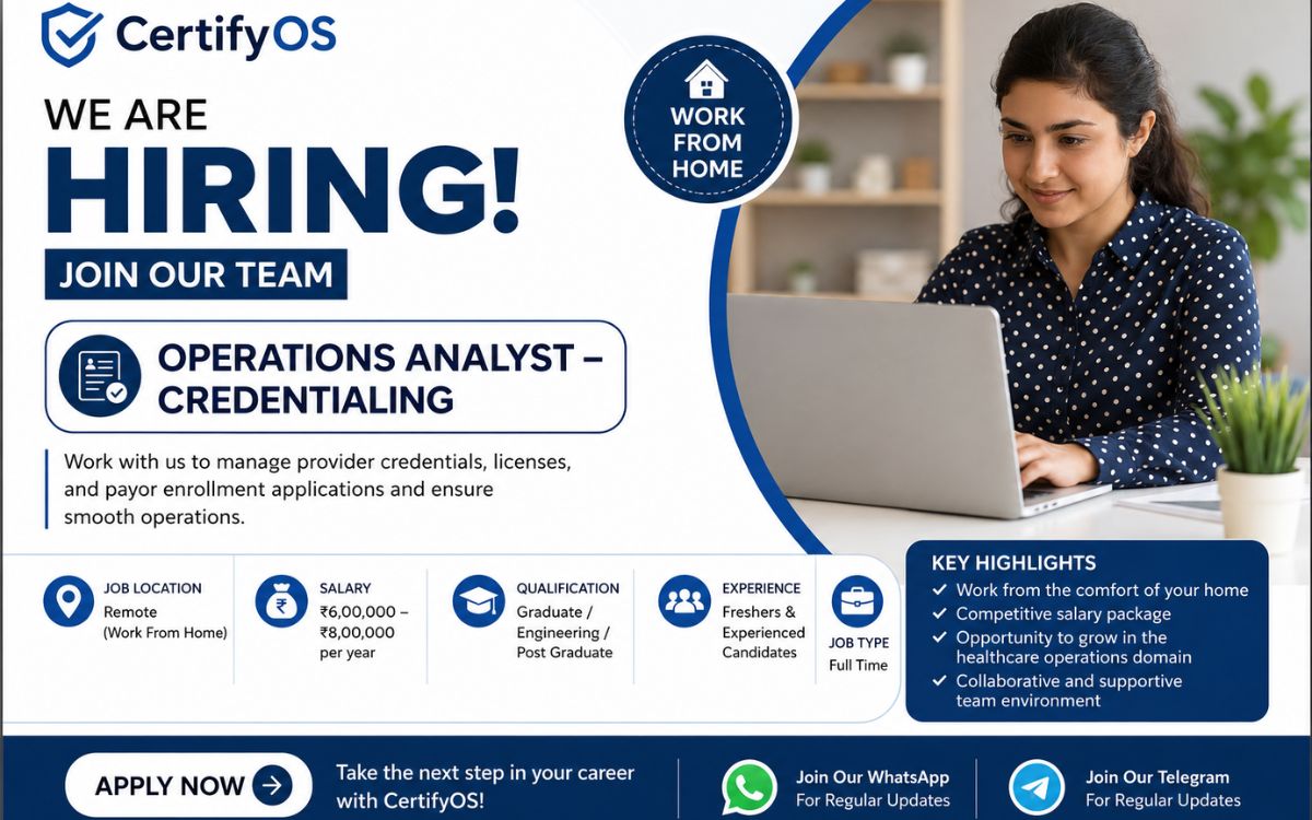 CertifyOS Work from Home Jobs; Hiring Operations Analyst – Apply Now