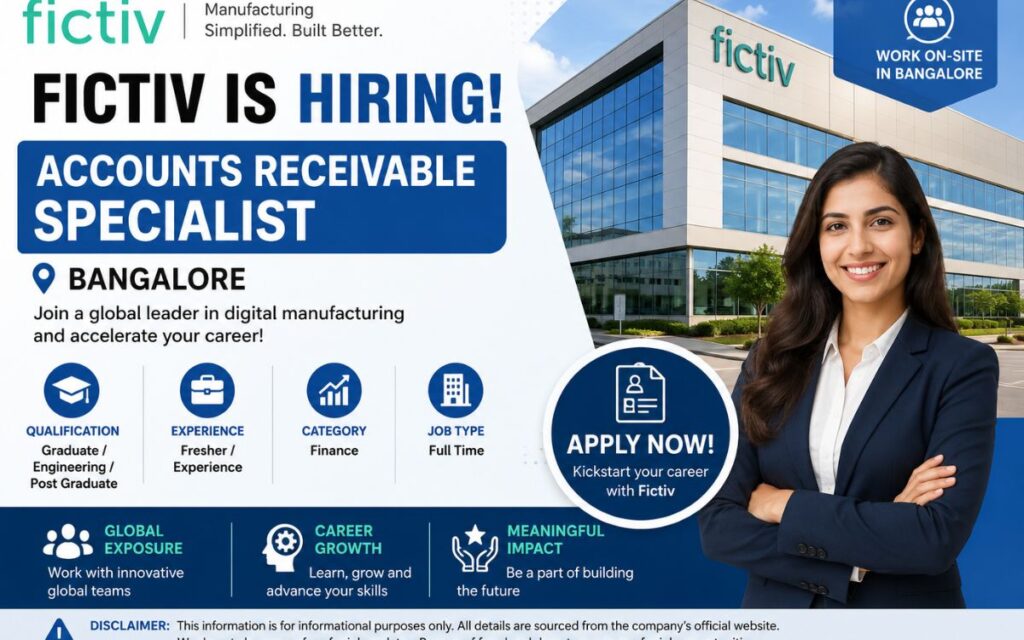 Fictiv Recruitment Drive: Hiring Accounts Receivable Specialist – Apply Now
